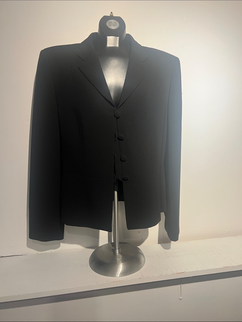 Jones New York Black Tailored Single-Button Blazer